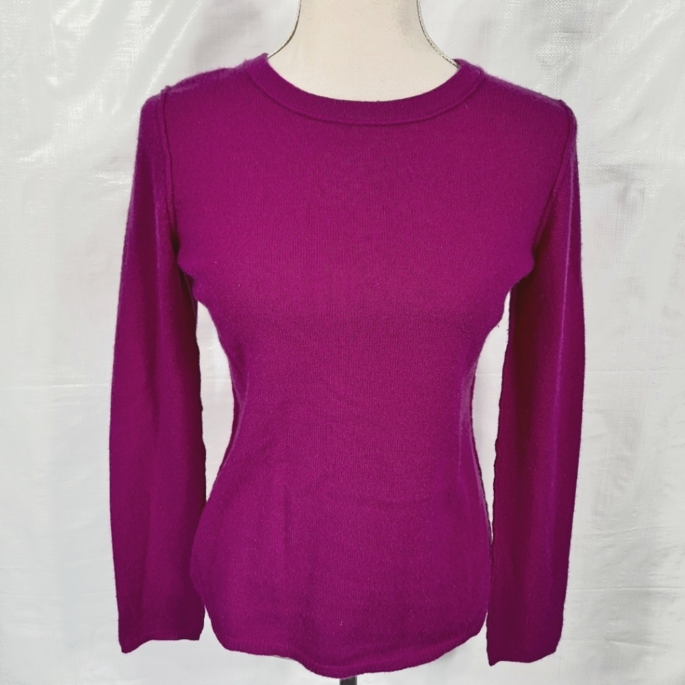 Fenn Wright Manson Purple Cashmere Long Sleeve Sweater
